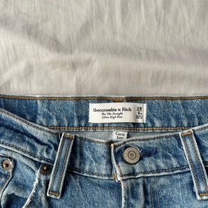 Ultra High Rise 90s Straight Jean from Abercrombie & Fitch